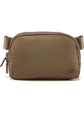 Women's Brown Water Repellent Waist Packs Crossbody Bags with Adjustable Strap